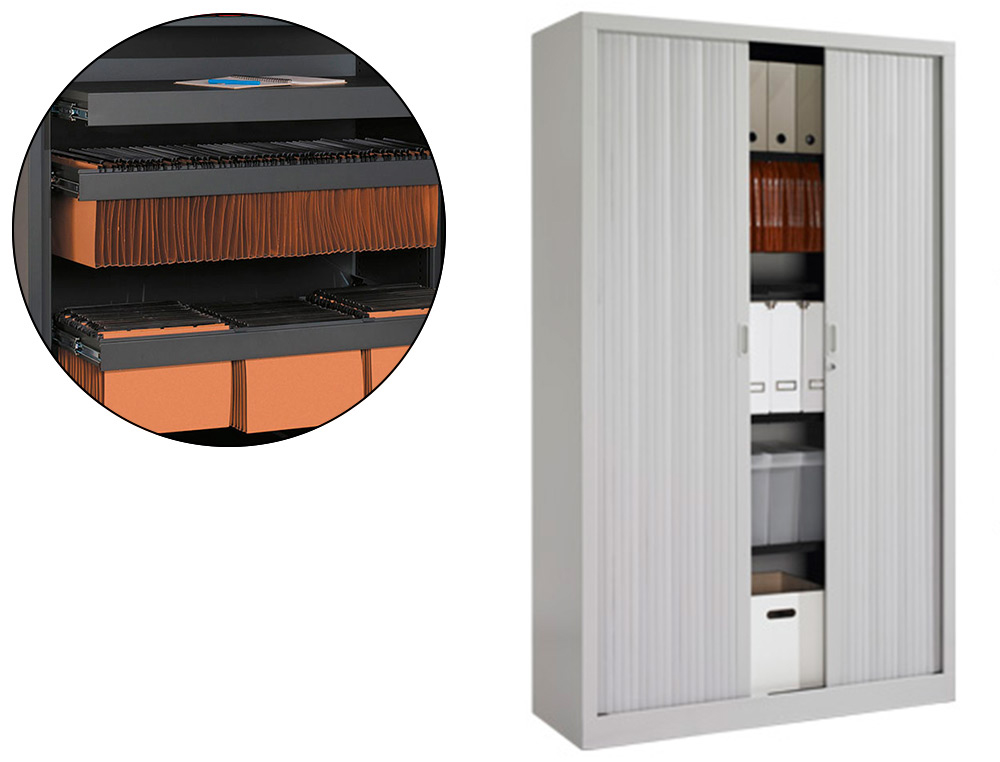 Zwiller Hyperburo Armoire Monobloc A Rideaux Pvc Non Feu M Eol